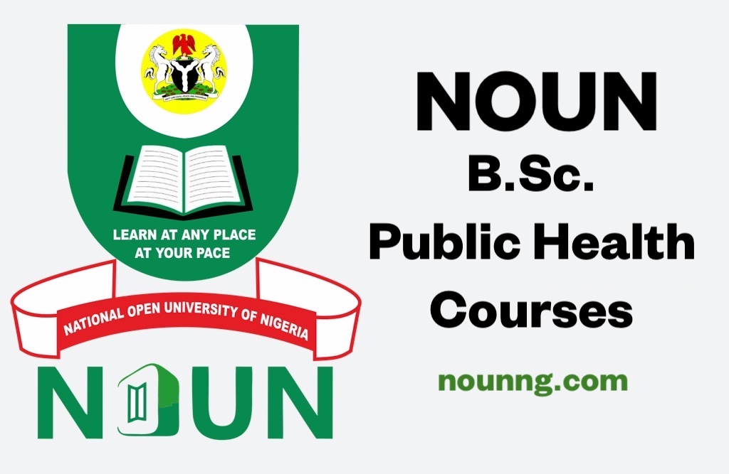 Noun B.sc. Public Health Courses And Admission Requirements